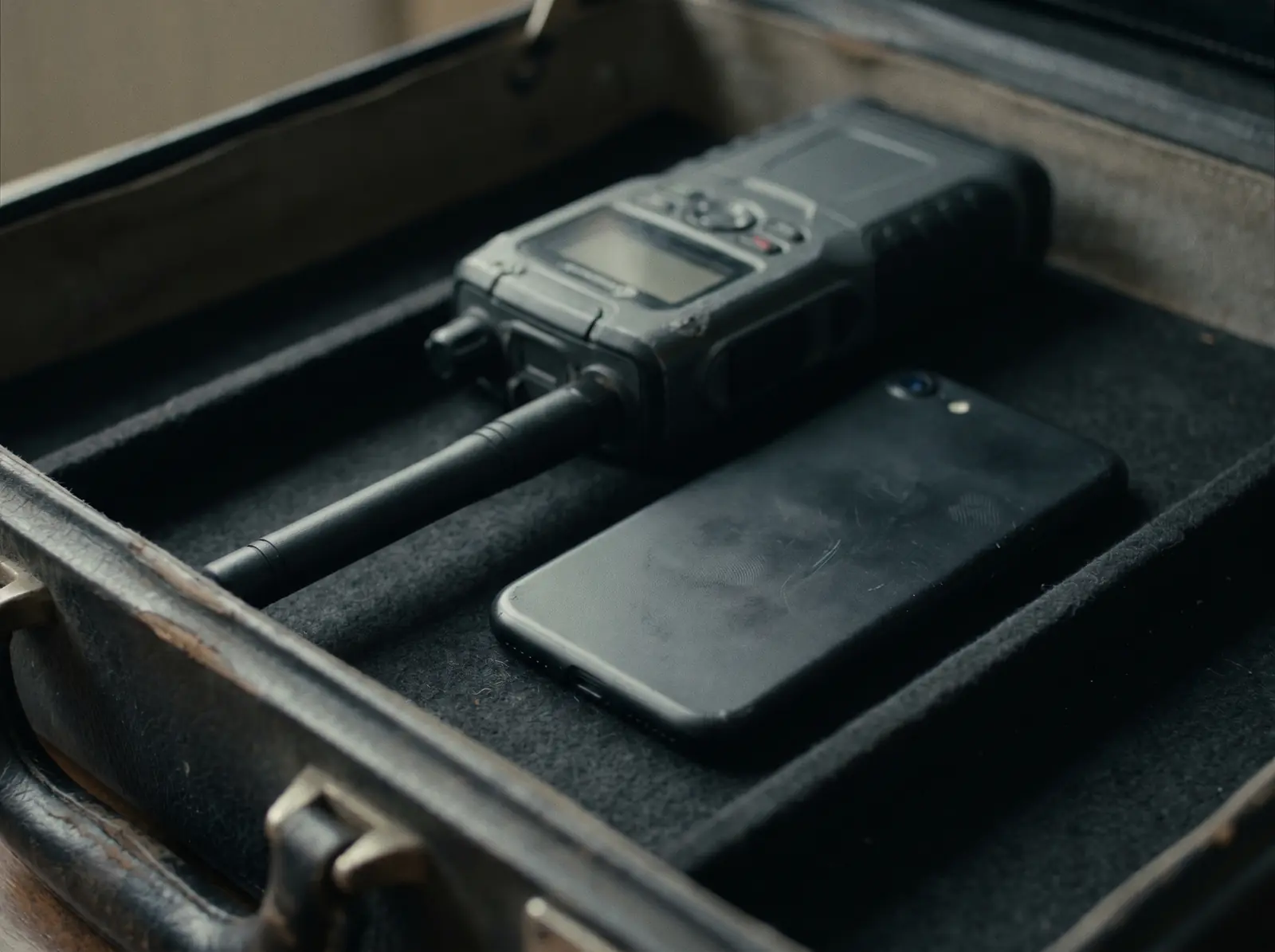 Vorkonfiguriertes Kommunikations-Equipment mit Satellitengerät und gehärtetem Mobilgerät